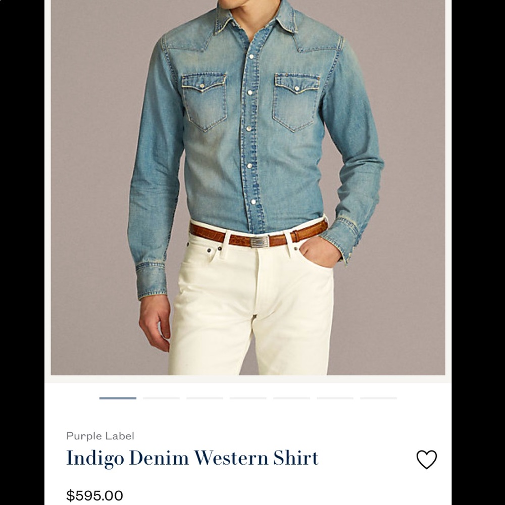 Denim & Supply Ralph Lauren Indigo Western Shirt